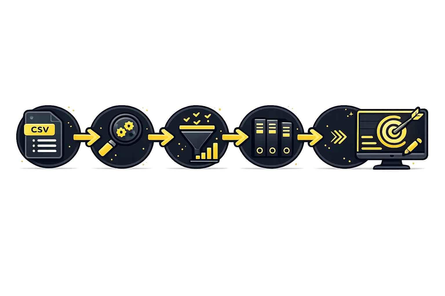 search intent classification workflow from csv keyword clustering process